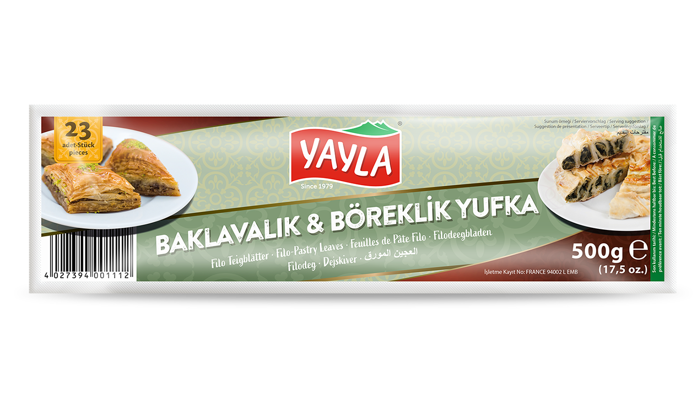 111_packshot.png YAYLA Baklava- und Gebäckteigplatten 500 g - Image 1