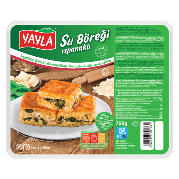 YAYLA Spinat-Wasser-Gebäck 700 g
