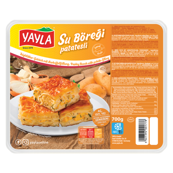 YAYLA Kartoffelgebäck (Su Böreği) 700g