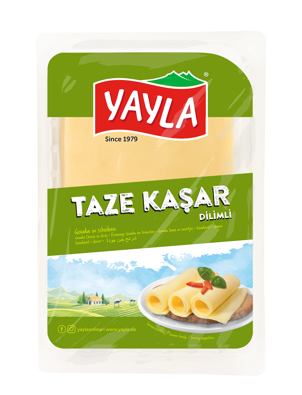 3910_packshot.png YAYLA Gouda Frischkäse aus Kashar 150 g - Image 1