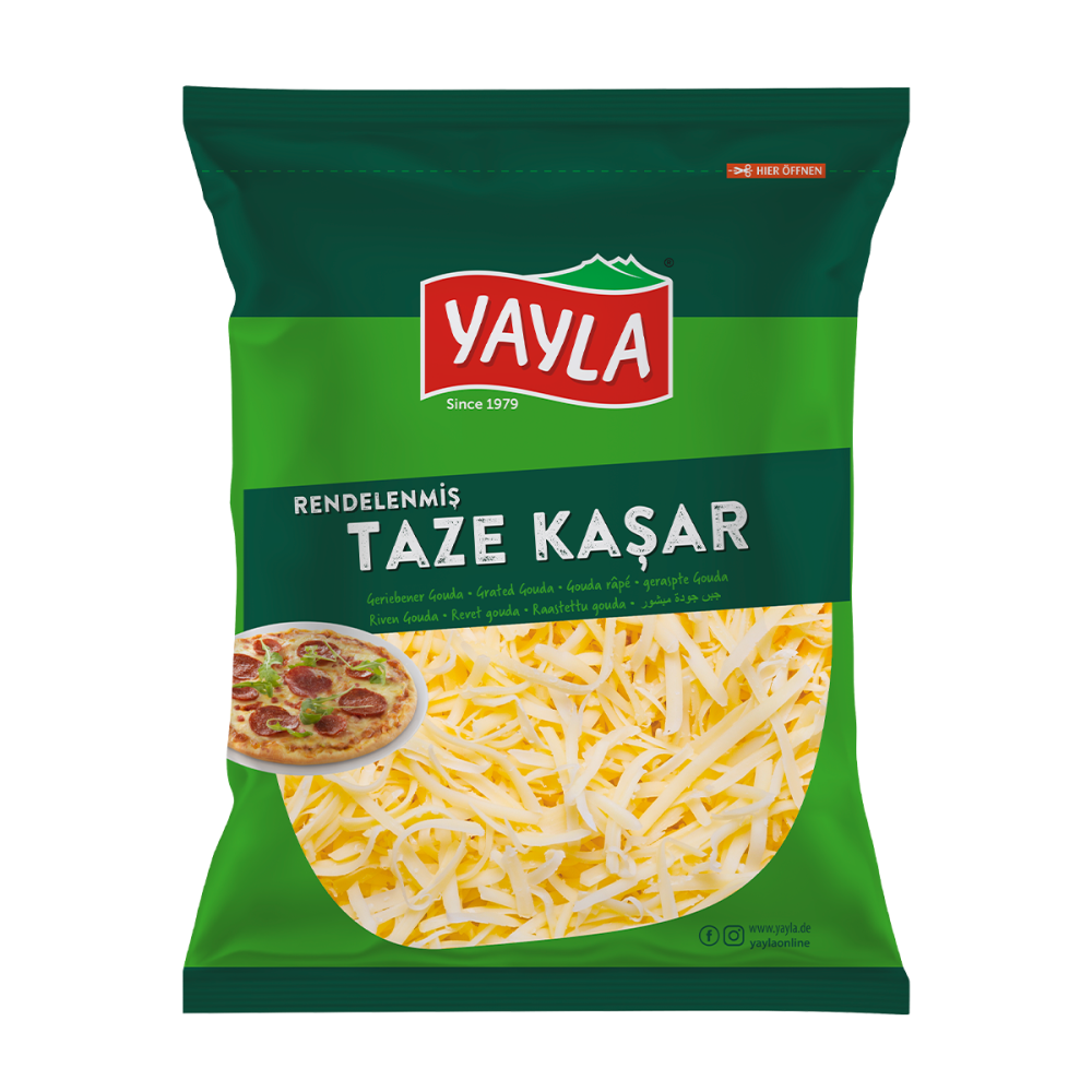 398_packshot.png YAYLA Geriebener Gouda Kashar Käse 250g - Image 1