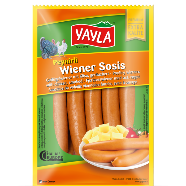 YAYLA Käsegefüllte Wiener Würstchen 400g