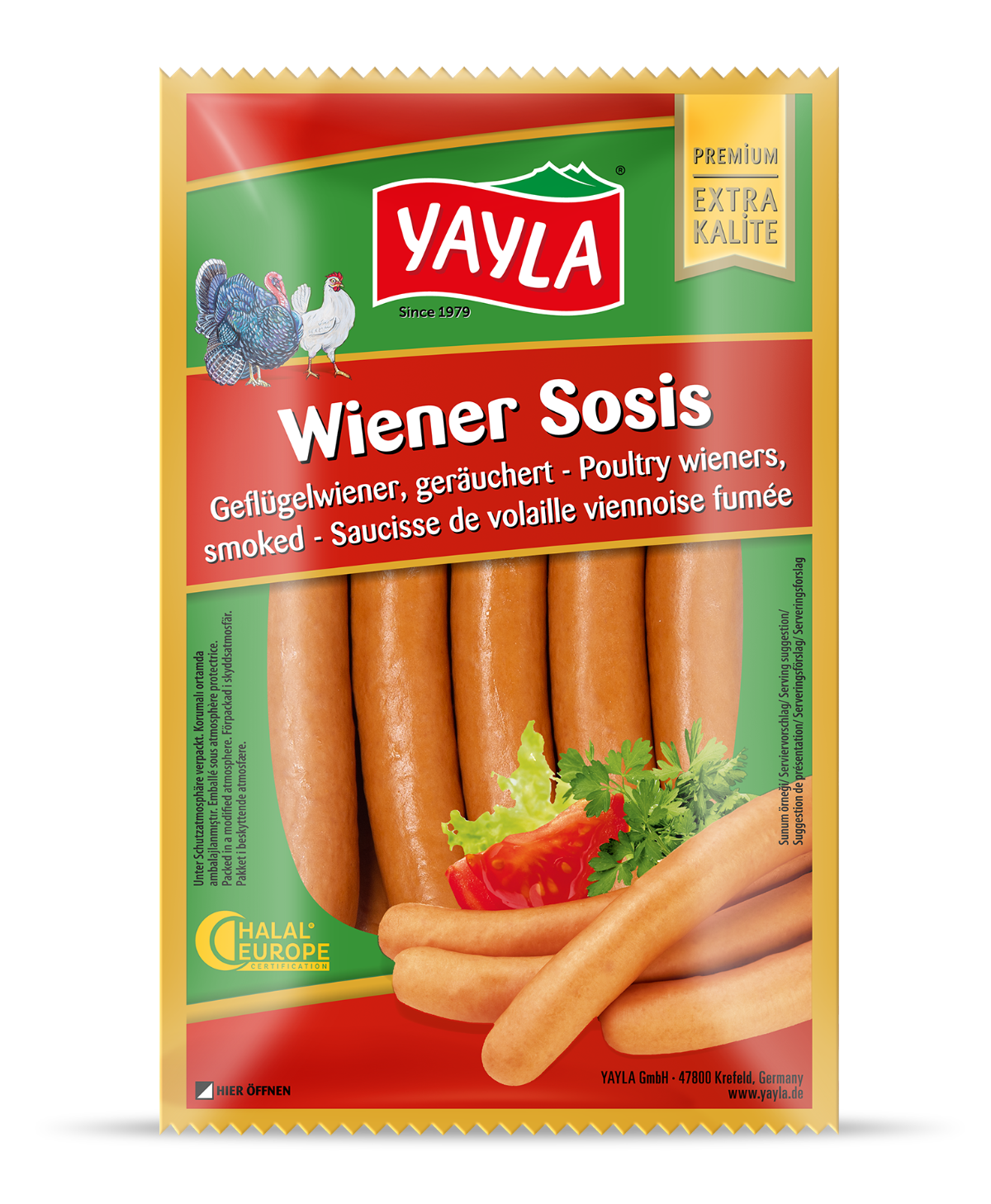 432_packshot.png YAYLA Wiener Würstchen 400g - Image 1
