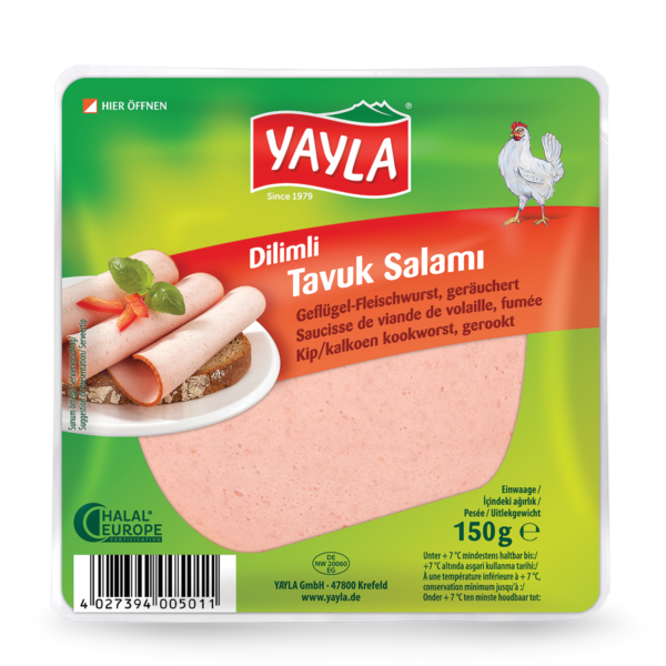 YAYLA Geschnittene Hähnchensalami 150 g