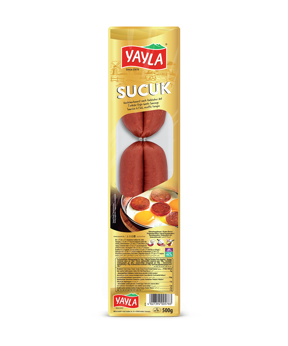 578_packshot.png YAYLA Knoblauch Goldwurst 500gr - Image 1