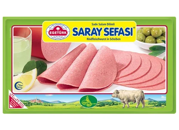 Egetürk Salam DİLİM PALACE PLEASURE Rindfleischwurst in Scheiben 125 g