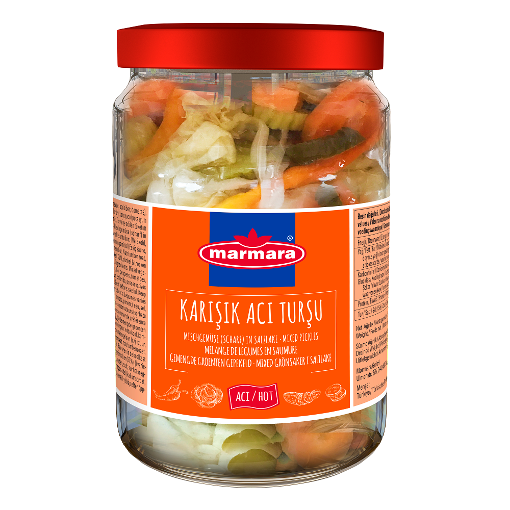 acili-turlu-tursu.png Marmara Scharfe gemischte Pickles 720 g - Image 1