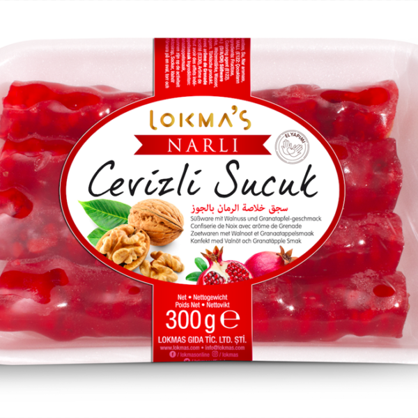 Lokmas Walnusswurst mit Granatapfel 300 g