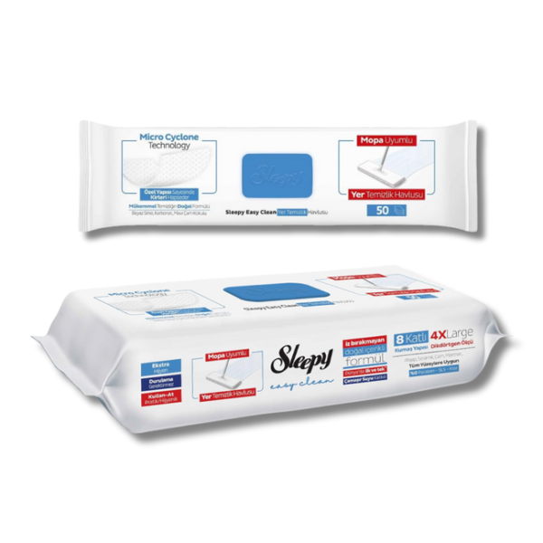 Sleepy Easy Clean Bodenreinigungstücher, 50er-Packung