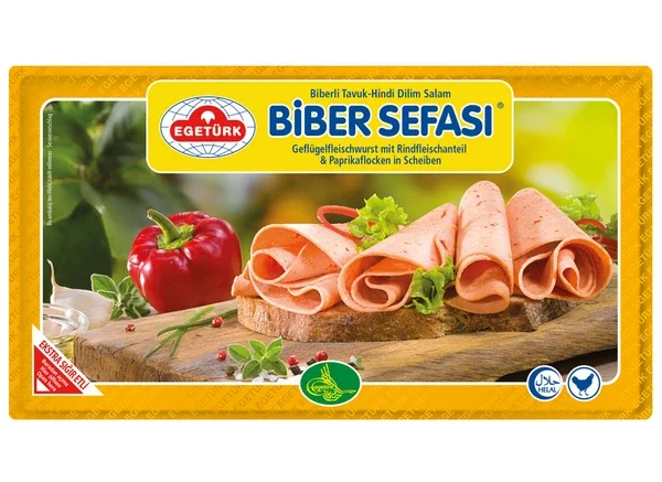 Egetürk Salam Pepper Pleasure Geflügelfleischwurst mit Rindfleischanteil 125g